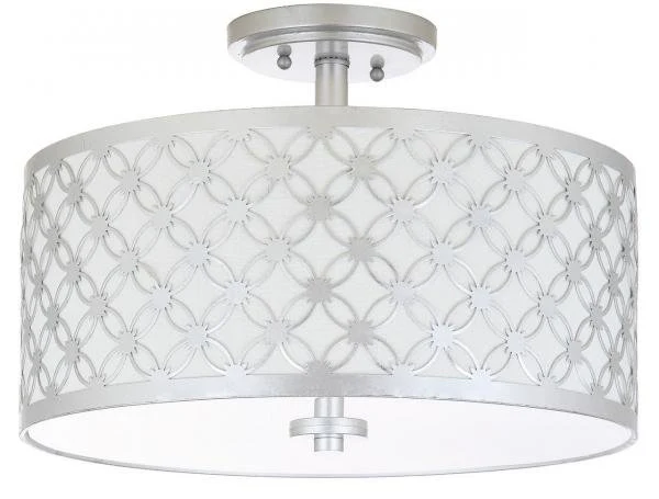 Safavieh Hutch 3 Light 16-Inch Dia Silver Flush Mount - Silver - Image 2