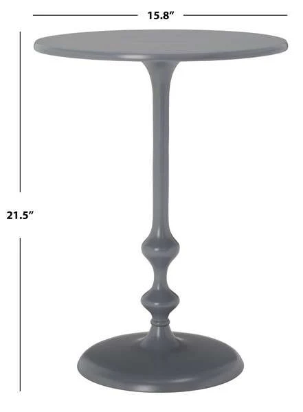 Safavieh Hydra Round Side Table - Dark Gray - Image 3