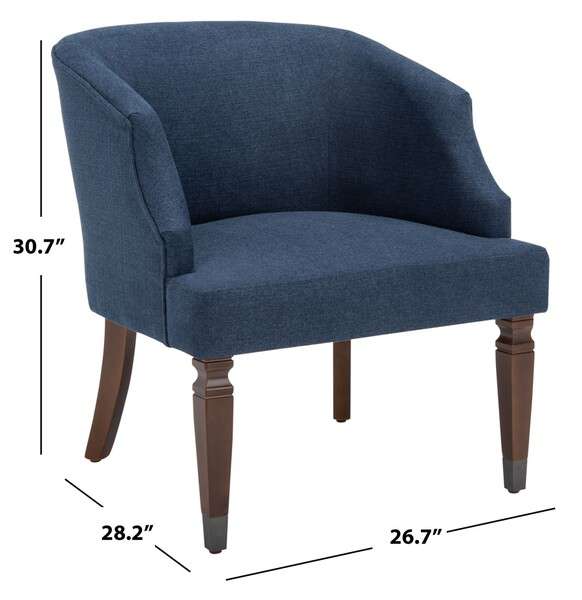 Safavieh Ibuki Accent Chair - Navy - Image 4