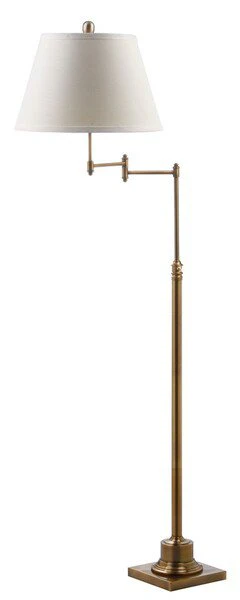 Safavieh Ingram 68.5 -Inch H Adjustable Swivel Floor Lamp - Gold - Image 2