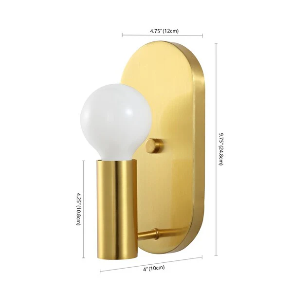 Safavieh Irima Wall Sconce Set Of 2 - Satin Brass - Image 2