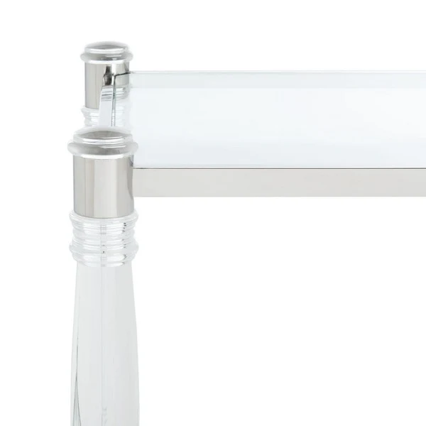 Safavieh Isabelle Acrylic Accent Table - Silver - Image 4