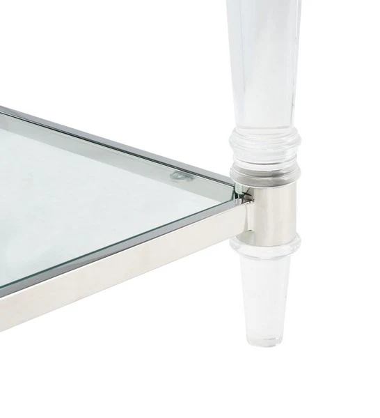 Safavieh Isabelle Acrylic Accent Table - Silver - Image 5