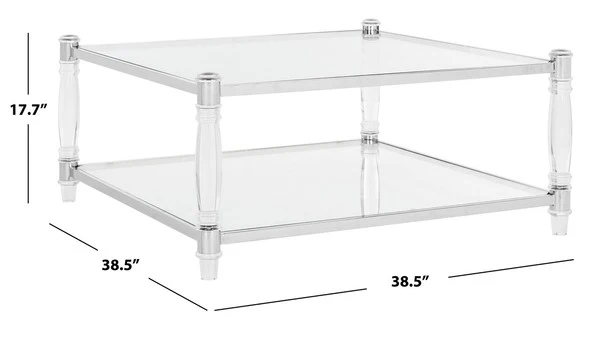 Safavieh Isabelle Coffee Table - Silver - Image 3