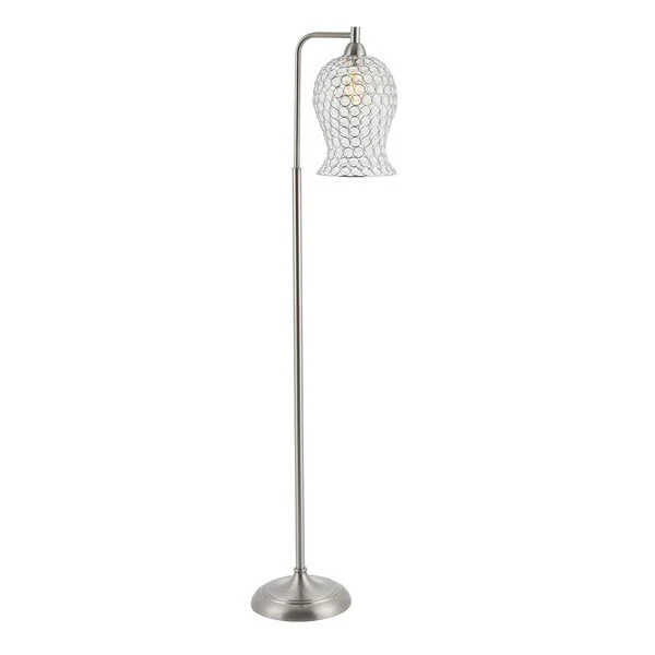 Safavieh Izzy Iron Floor Lamp - Nickel - Image 2