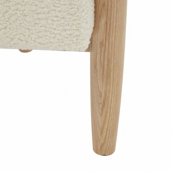 Safavieh Jackie Curved Back Accent Chai - Ivory - Image 3