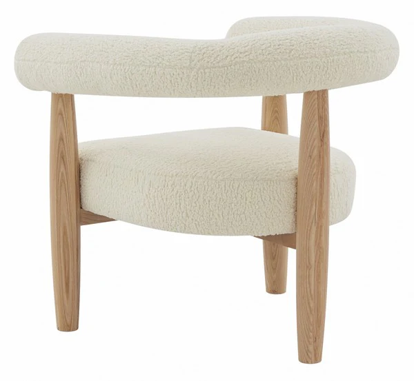Safavieh Jackie Curved Back Accent Chai - Ivory - Image 5