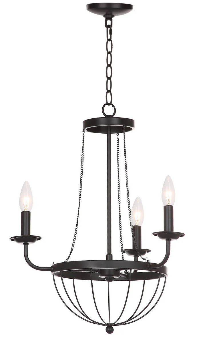 Safavieh Jacques 18-Inch Dia Adjustable Chandelier - Black - Image 3