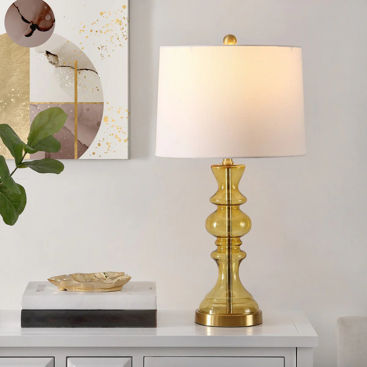 Safavieh Jaiden Table Lamp - Amber - Image 3
