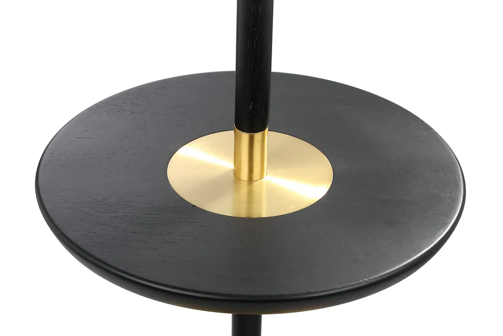 Safavieh Janell 65-Inch H End Table Floor Lamp - Black - Image 3