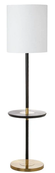 Safavieh Janell 65-Inch H End Table Floor Lamp - Black - Image 4