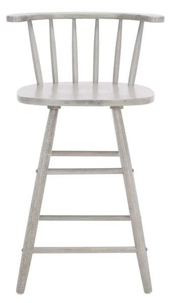 Safavieh Jay Wood Counter Stool - Gray - Image 2