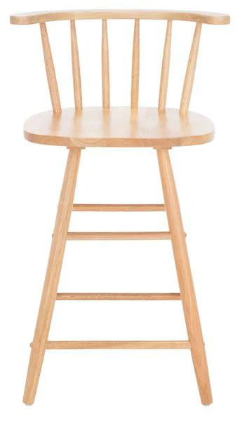 Safavieh Jay Wood Counter Stool - Natural - Image 2