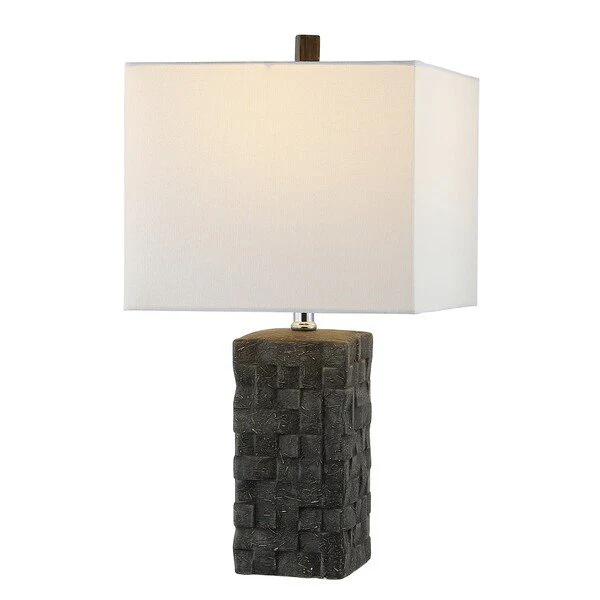 Safavieh Jayden Ceramic Table Lamp Set Of 2 - Dark Grey - Image 2