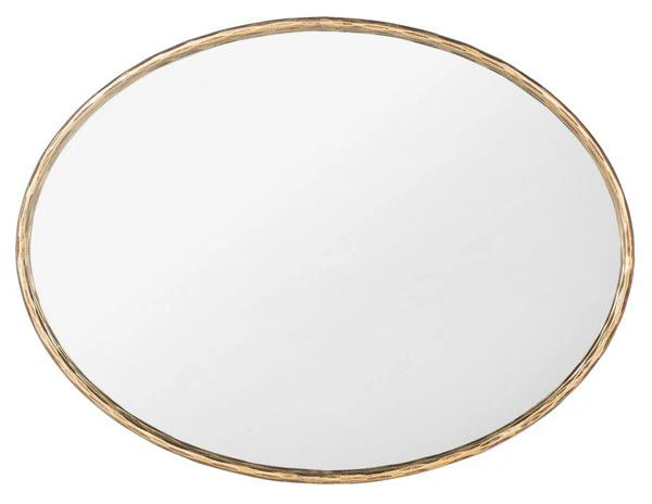 Safavieh Jebediah Oval Metal Mirror - Brass - Image 2