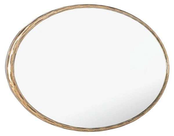 Safavieh Jebediah Oval Metal Mirror - Brass - Image 5