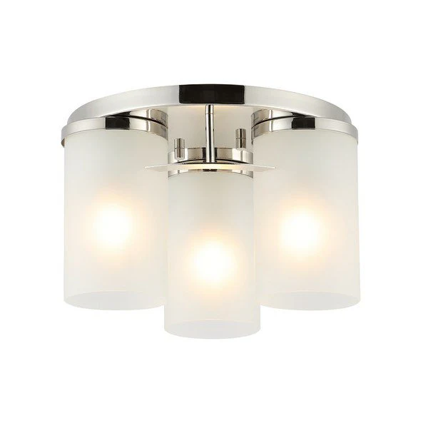 Safavieh Jeffra Flush Mount - Brushed Nickel - Image 2