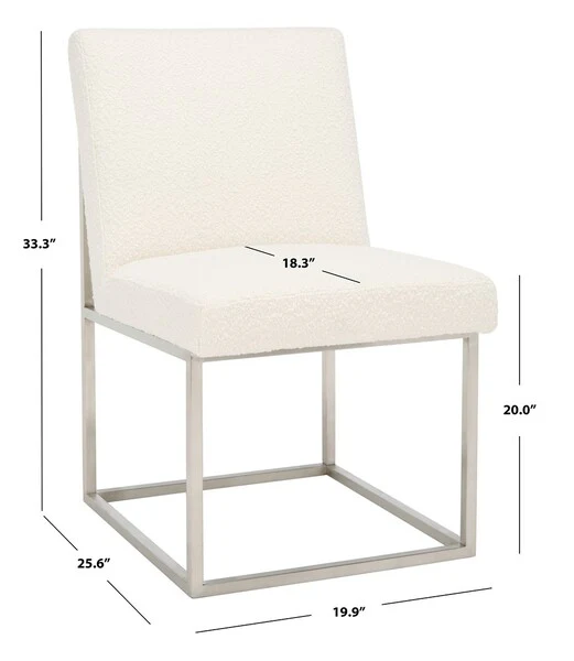 Safavieh Jenette Dining Chair - Ivory - Image 3