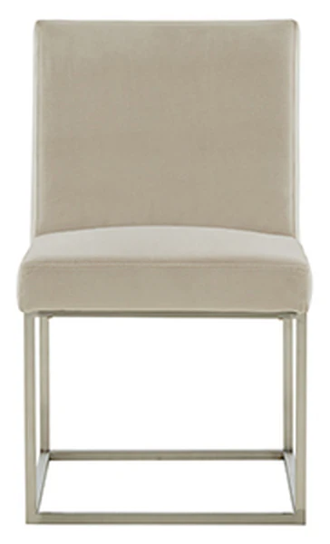 Safavieh Jenette Dining Chair - Taupe and Silver - Image 2