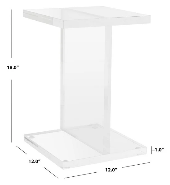 Safavieh Jennabeth Acrylic Accent Table - Clear - Image 3