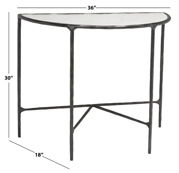 Safavieh Jessa Forged Metal Console Table - Black - Image 3