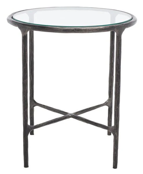 Safavieh Jessa Metal Round End Table - Black - Image 2