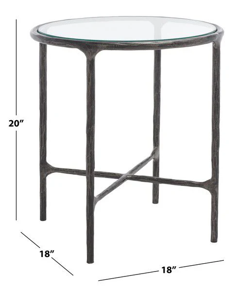 Safavieh Jessa Metal Round End Table - Black - Image 3