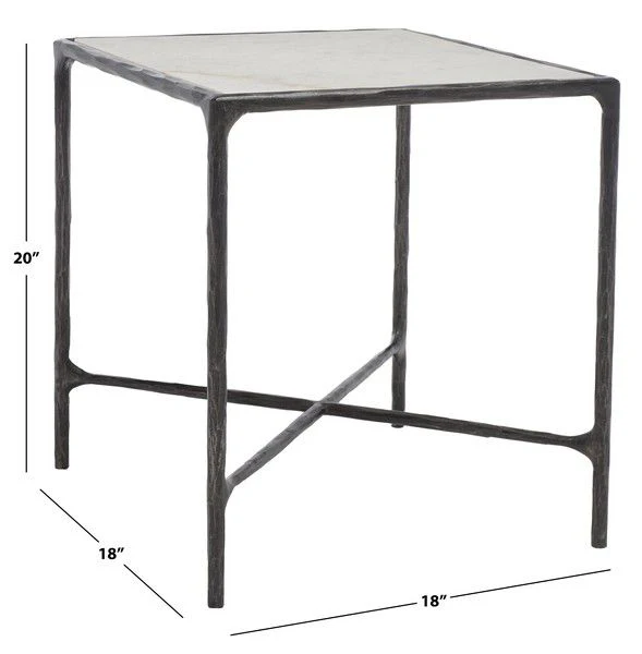 Safavieh Jessa Metal Square End Table - Black - Image 3