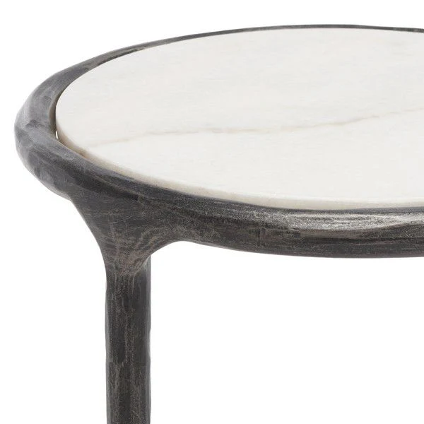 Safavieh Jessa Metal Tall Rd End Table - Black - Image 5