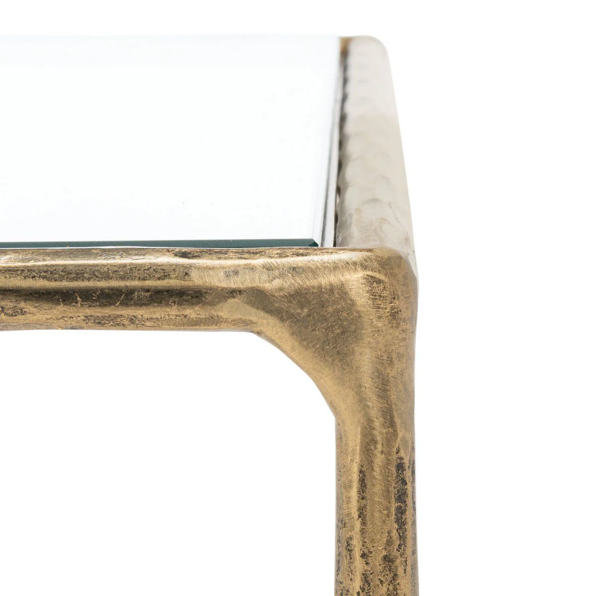Safavieh Jessa Rectangle Coffee Table - Brass - Image 4