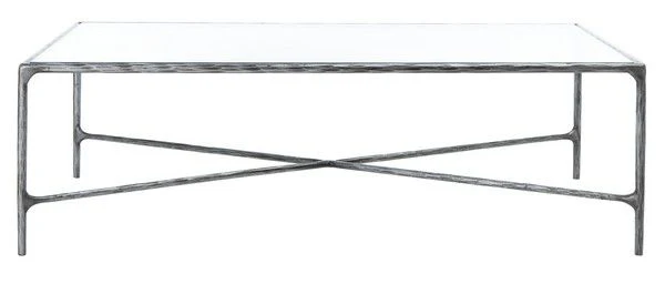 Safavieh Jessa Rectangle Coffee Table - Silver - Image 2
