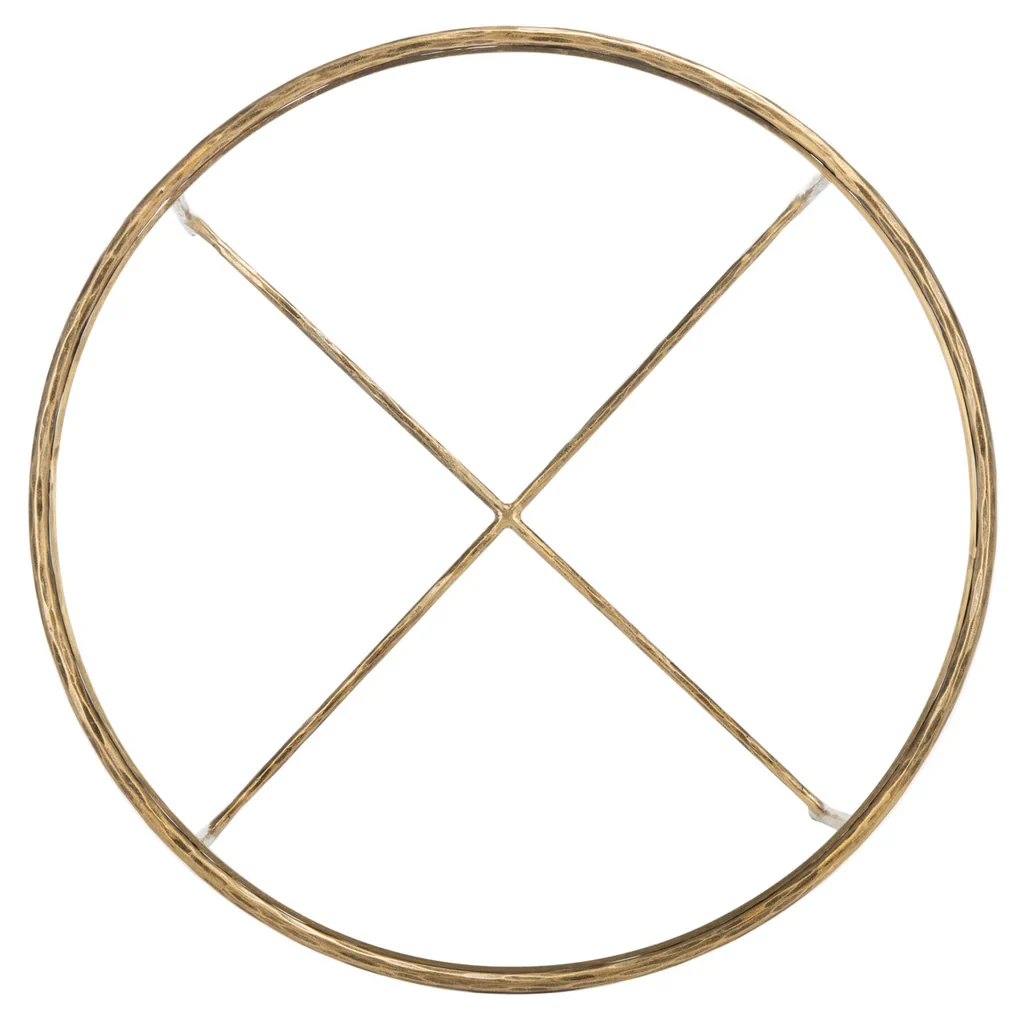 Safavieh Jessa Round Metal Coffee Table - Brass - Image 7