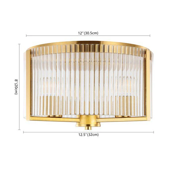 Safavieh Jetra Flush Mount - Brass - Image 3