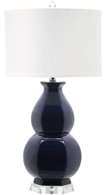 Safavieh Jinuper 30-Inch H Navy Table Lamp - Navy - Image 2
