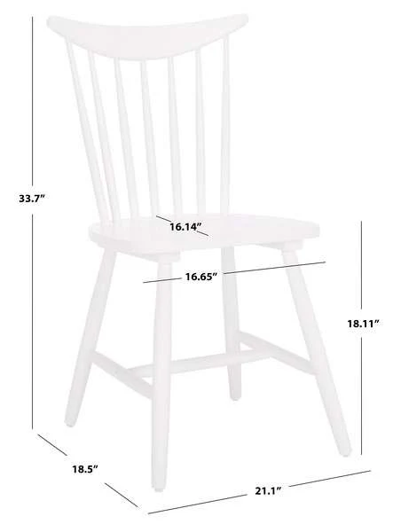 Safavieh Jodan Dining Chair Set Of 2 - White - Image 4