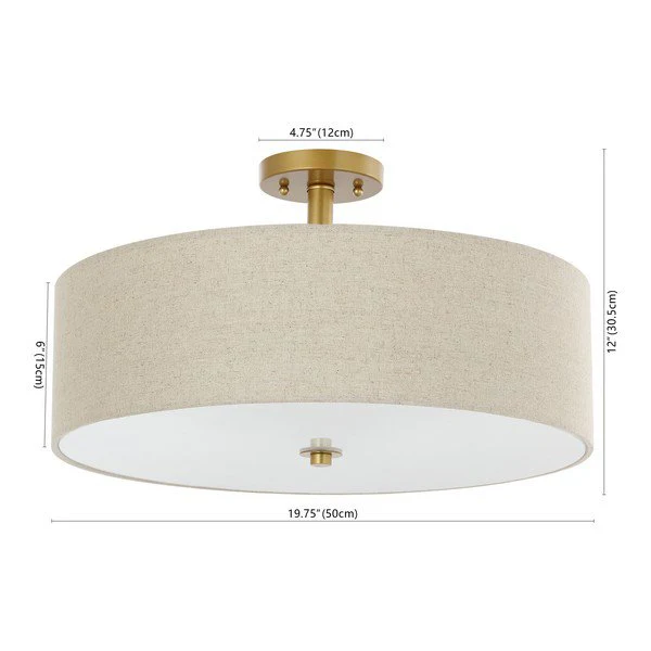 Safavieh Jolana Flush Mount - Gold - Image 3