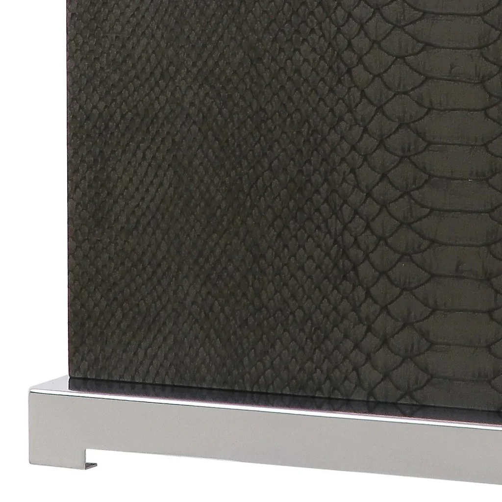 Safavieh Joyce 27.75-Inch H Faux Snakeskin Table Lamp Set Of 2 - Grey - Image 2
