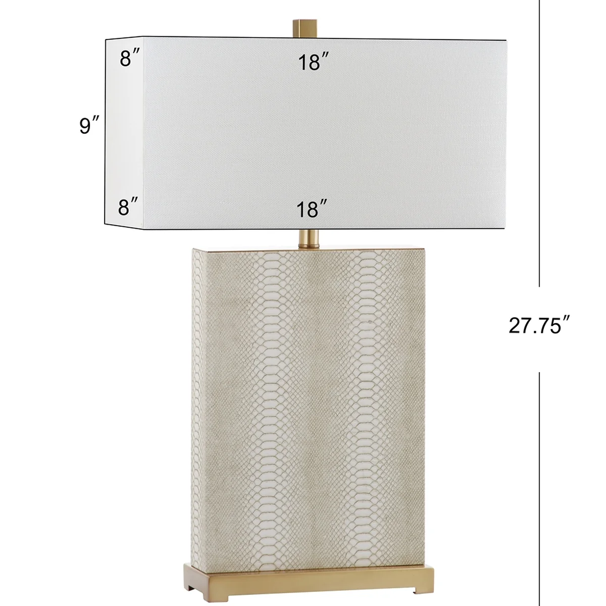Safavieh Joyce 27.75-Inch H Table Lamp Set Of 2 - Cream - Image 2