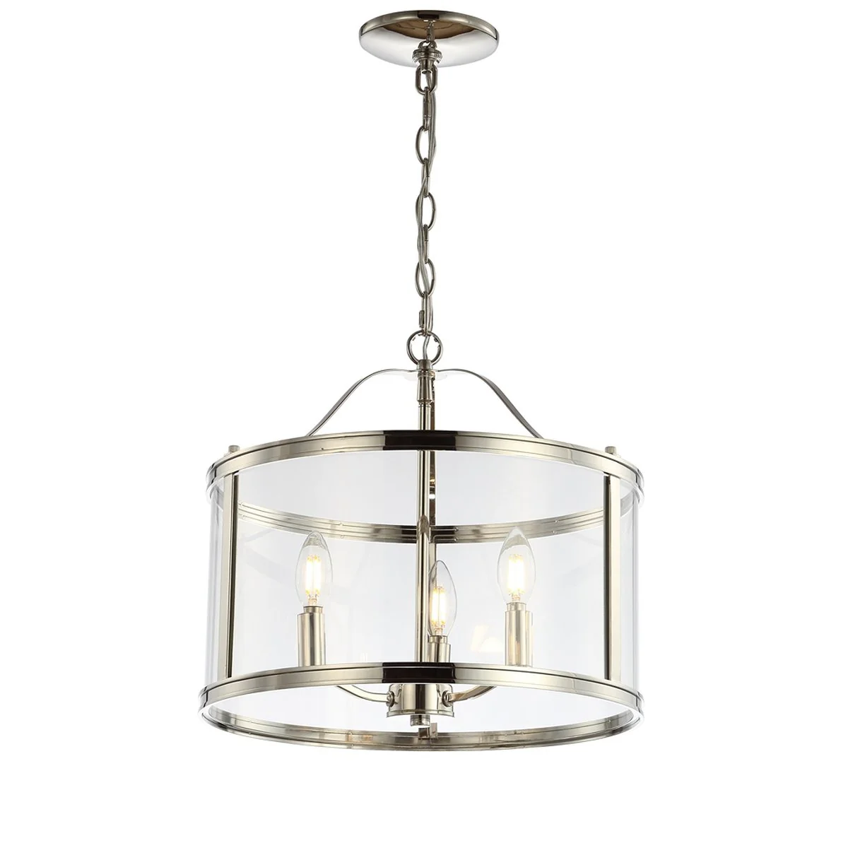 Safavieh Jude Pendant - Shiny Nickel - Image 3