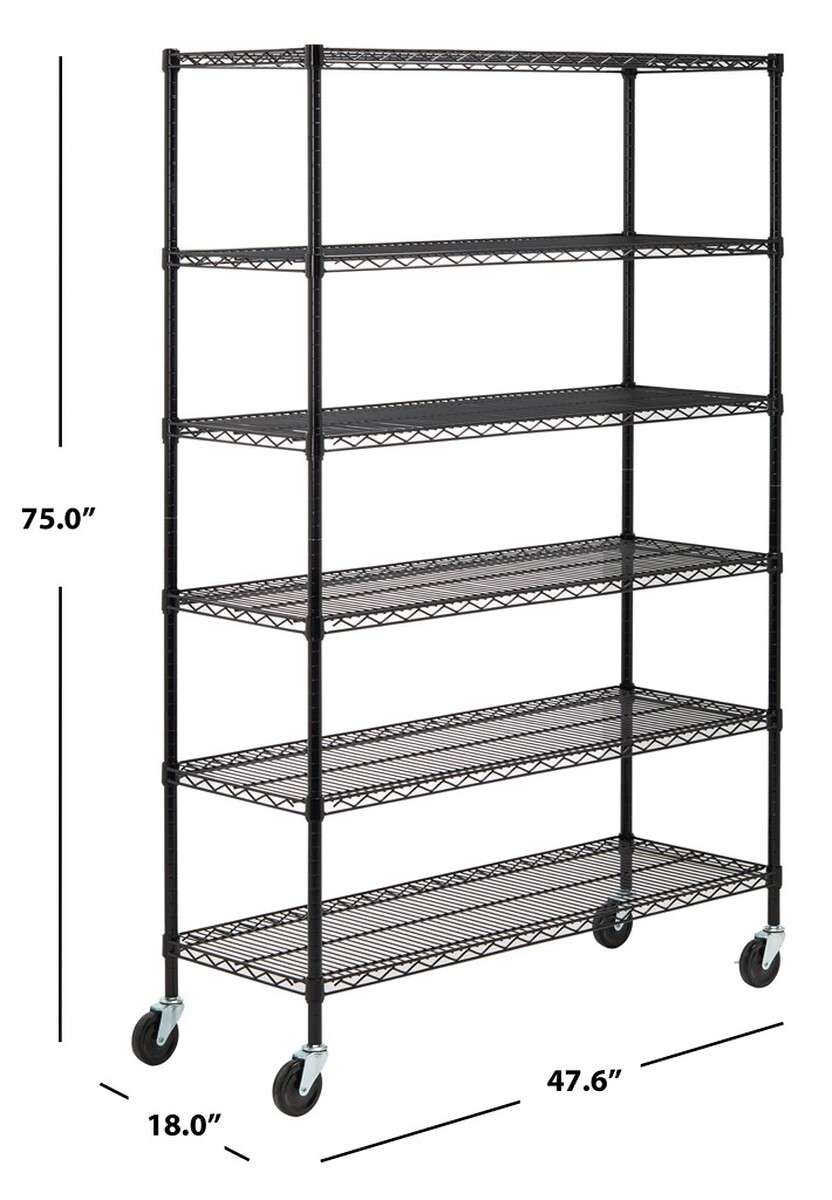 Safavieh Juliet 6 Tier Heavy Duty Shelve - Black - Image 3