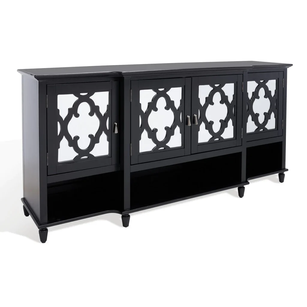 Safavieh Juliette Mirrored Sideboard - Black - Image 6