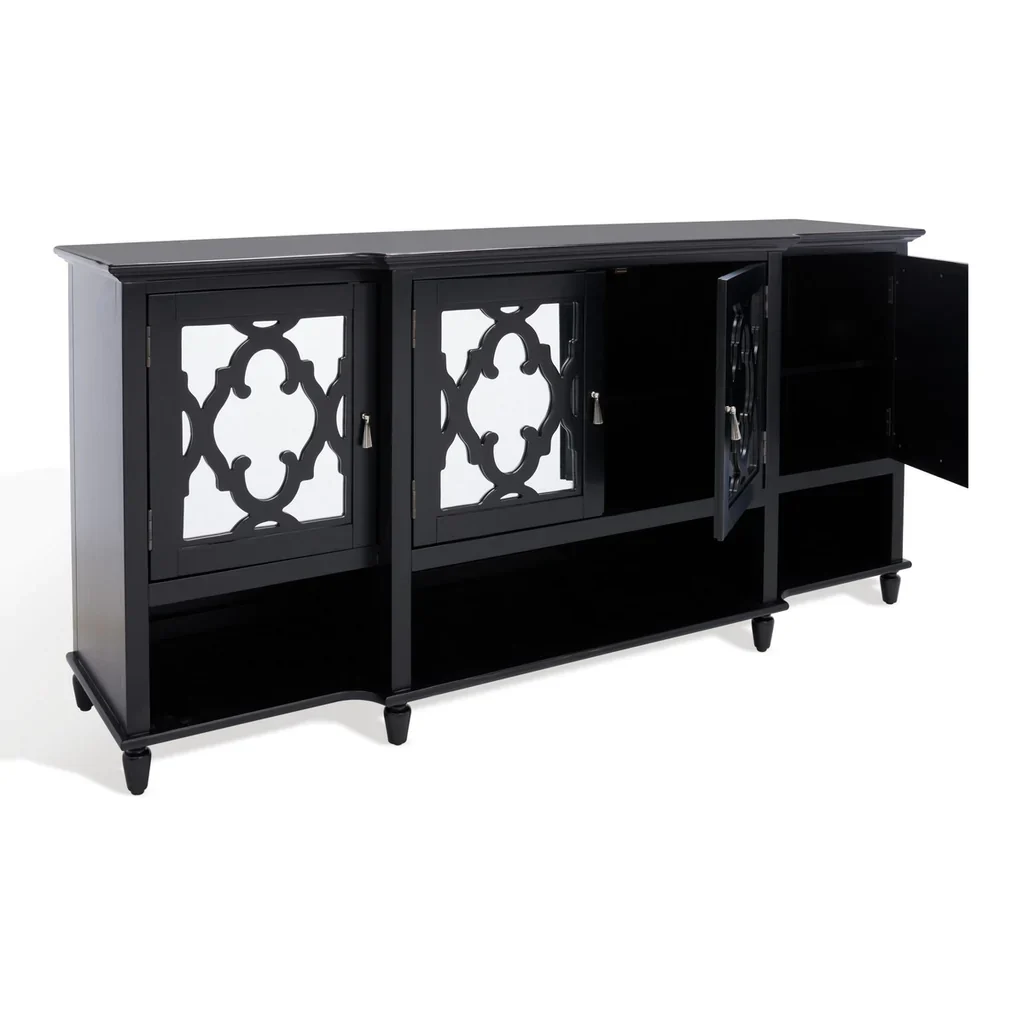 Safavieh Juliette Mirrored Sideboard - Black - Image 7
