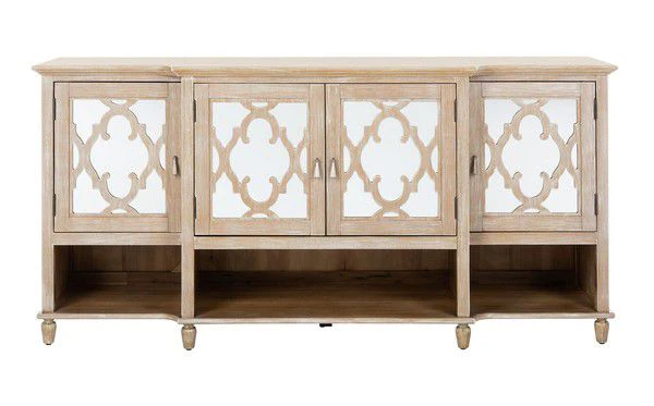 Safavieh Juliette Mirrored Sideboard - White Washed - Image 2