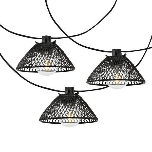 Safavieh Junia Led Outdoor String Lights - Black - Image 2