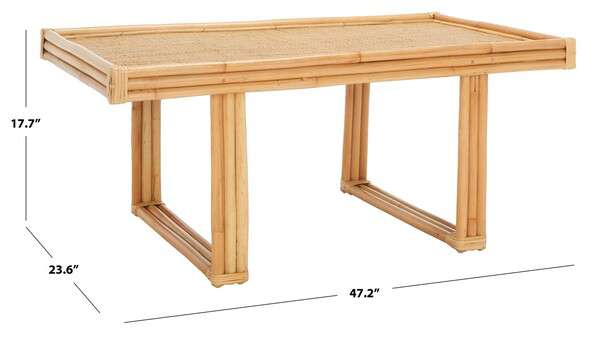 Safavieh Juri Rectangle Coffee Table - Natural - Image 3