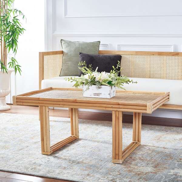 Safavieh Juri Rectangle Coffee Table - Natural - Image 4
