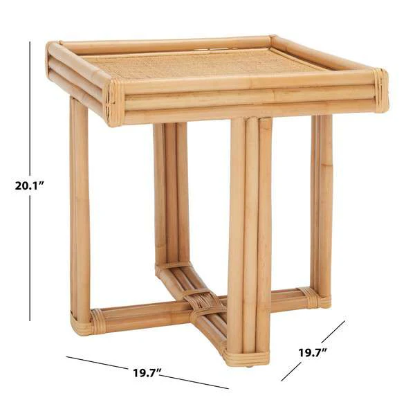 Safavieh Juri Square Accent Table - Natural - Image 3