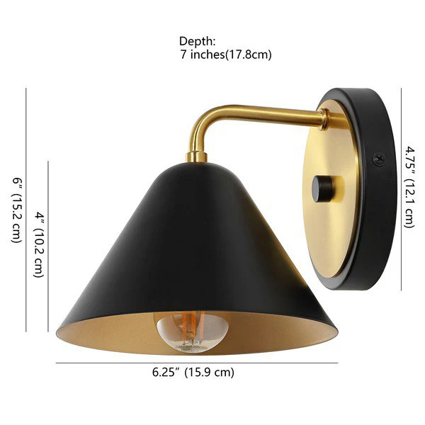 Safavieh Jynn Wall Sconce - Black - Image 3