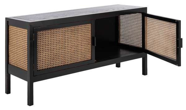 Safavieh Karel 2 Door Media Stand - Black - Image 3