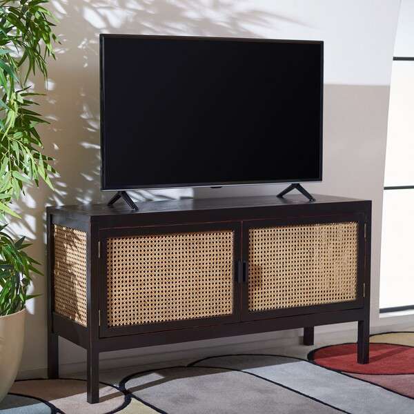 Safavieh Karel 2 Door Media Stand - Black - Image 4